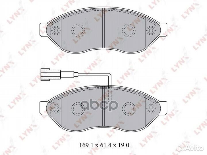 Колодки тормозные дисковые перед BD2828 LYN