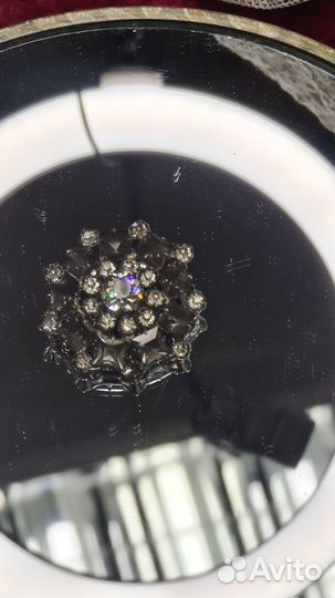 Броши винтажные со стразами