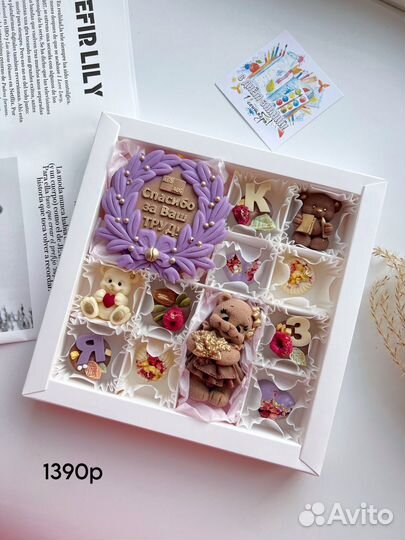 Шоколадный набор подарок учителю конфеты