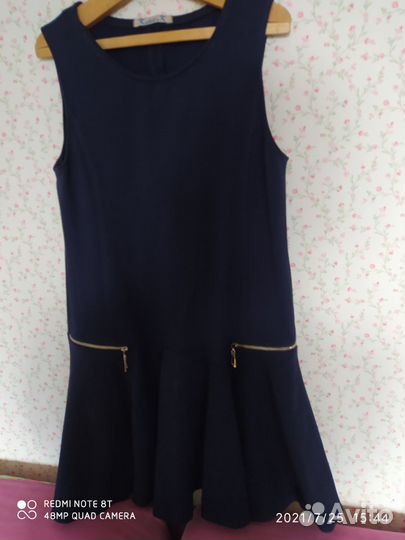 Школьный сарафан синий размер146