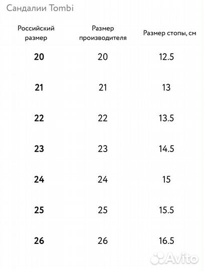 Сандалии босоножки для девочки размер 22