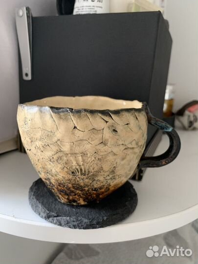 Кружка ручная работа мастера керамиста