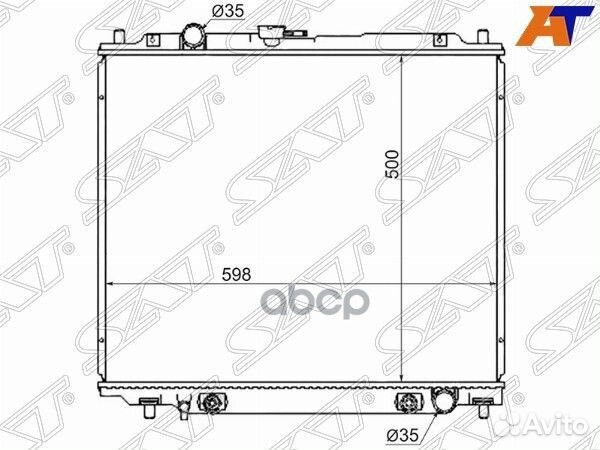 Радиатор Mitsubishi Delica 94-97 / Pajero 91-00