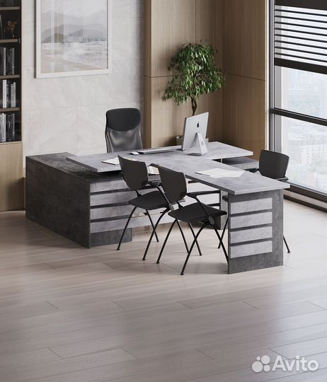 Стол с Брифом Цемент