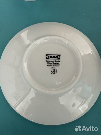 Чашка с блюдцем IKEA