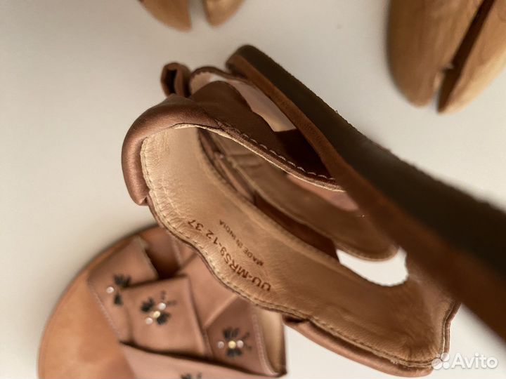 Carlo pazolini сандалии мюли шелк вышивка