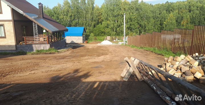 Расчистка участка Демонтаж дома Выравнивание Вывоз