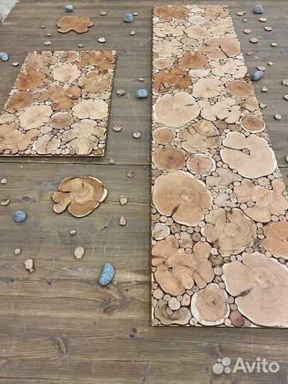 Панно из сибирского можжевельника для бани