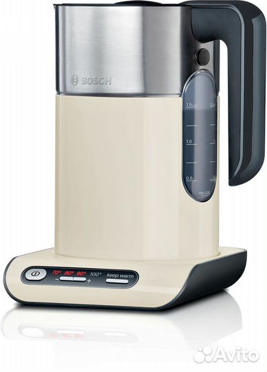 Чайник электрический bosch twk8617p кремовый