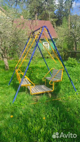 Детские качели уличные бу