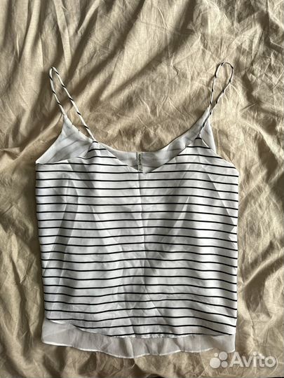 Топ stradivarius белый в полоску
