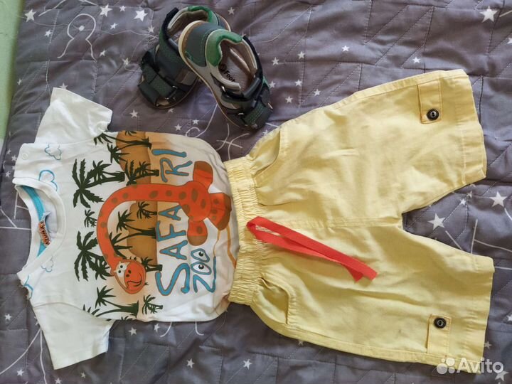 Вещи пакетом на мальчика, размер 74-80