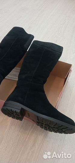 Сапоги женские замшевые, 38 размер