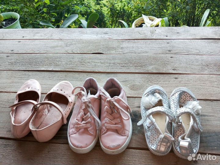 Кеды туфли для девочки 29 размер пакетом н липучке