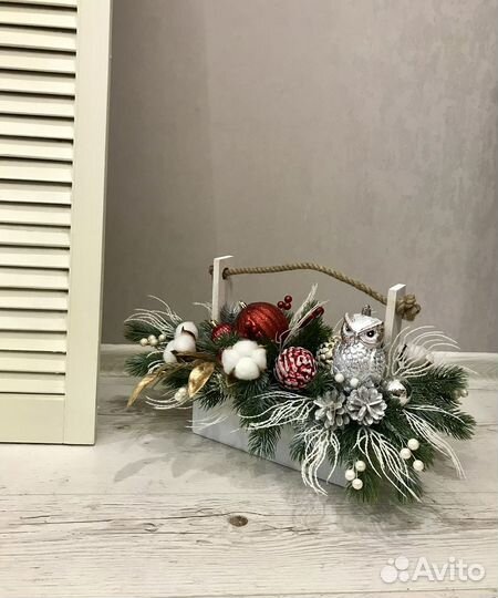 Новогодняя композиция на стол