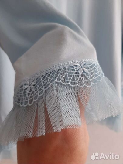 Блузка детская Гелио голубая