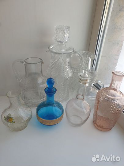 Штофы и графины СССР хрусталь