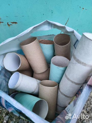 Втулки от туалетной бумаги и бумажных полотенец