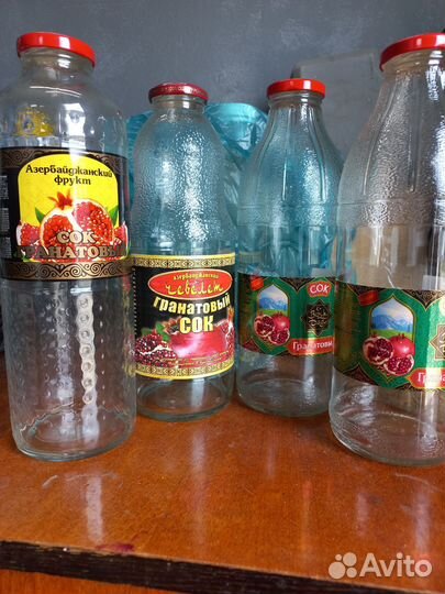 Стеклянная бутылка 1 л