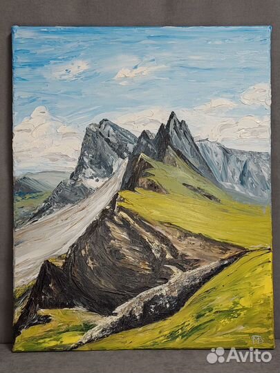 Картина маслом на холсте Приглашение в горы