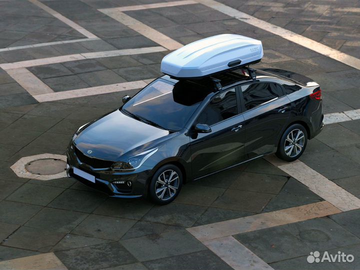 Автобокс Lux 450л белый глянцевый