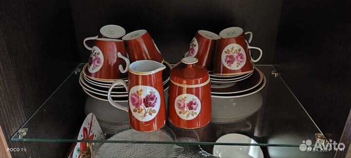 Чайно кофейный сервиз гдр