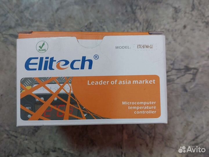 Блок Elitech ETC-974 (220B, 3 реле, 2 датчика NTC