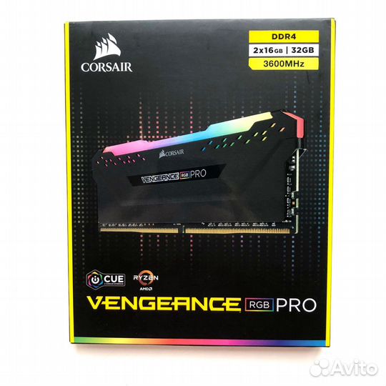 Оперативная память Corsair DDR4 2x16GB 3600MHz