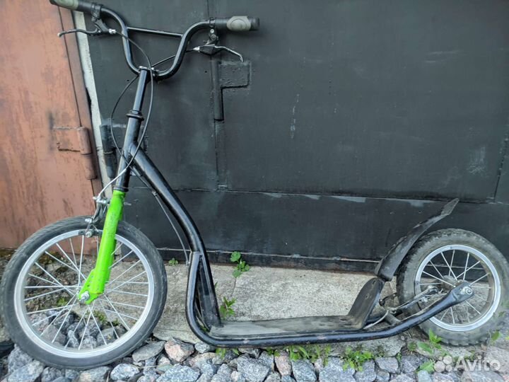 Самокат на надувных колёсах бу