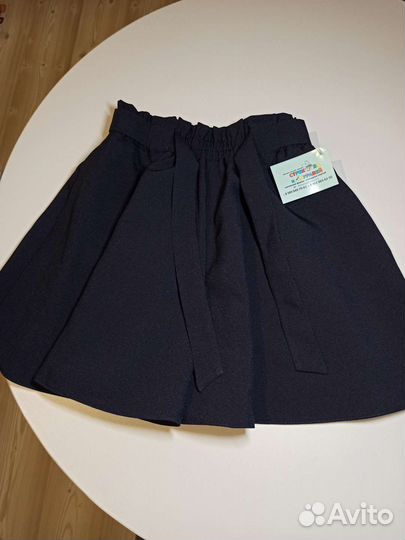 Юбка шорты школьные 128
