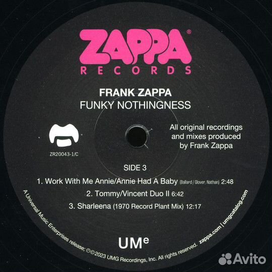 Виниловая пластинка Zappa, Frank - Funky Nothingne