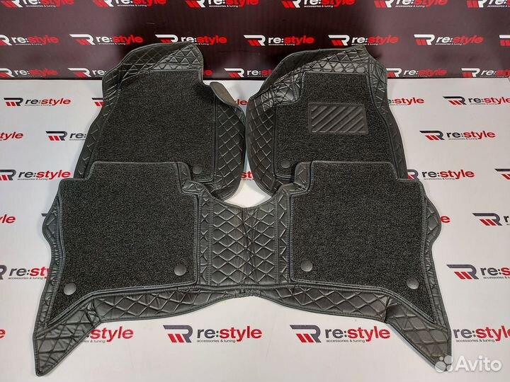 Ковры салона 3D Mitsubishi Pajero V90 правый руль