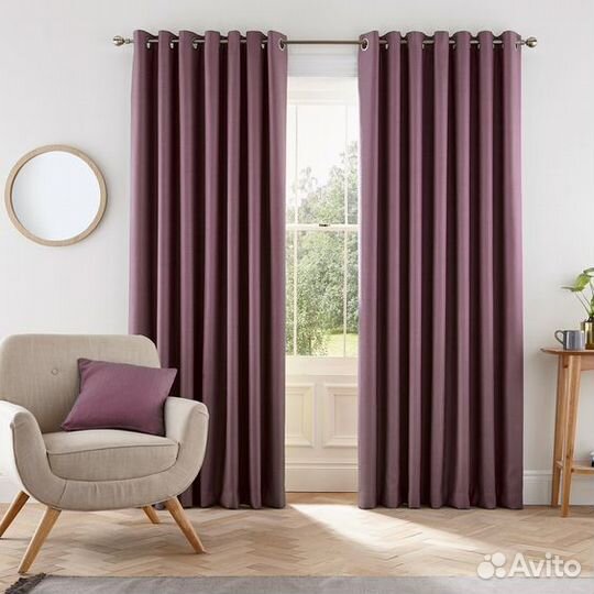 Шторы новые на люверсах