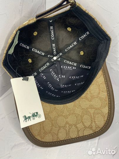 Бейсболка кепка coach унисекс (premium)