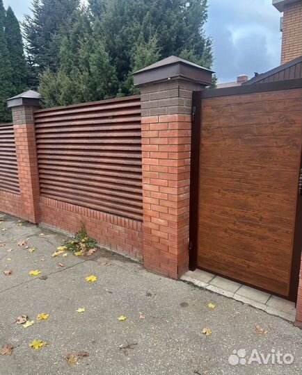 Забор жалюзи для дома