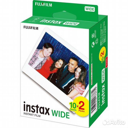 Fuji Instax wide кассеты 20 фото