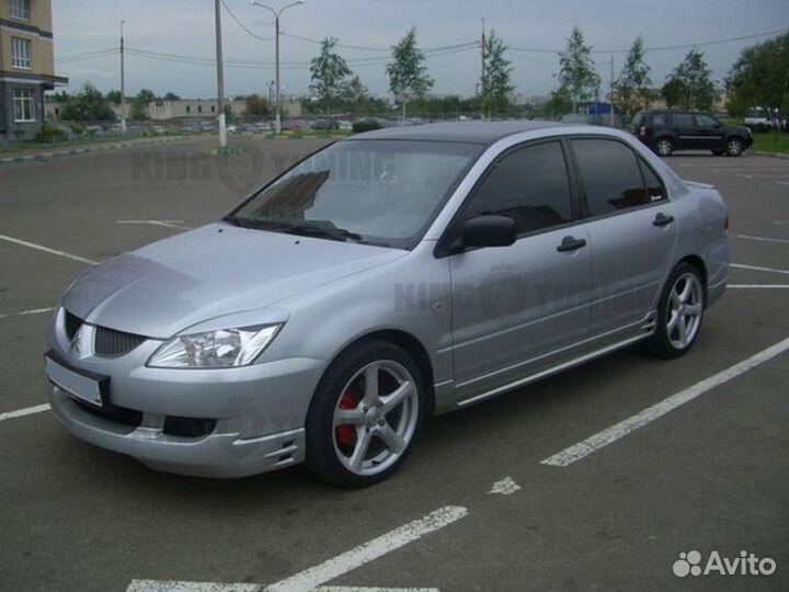 Накладка на передний бампер EGR style для Лансер 9