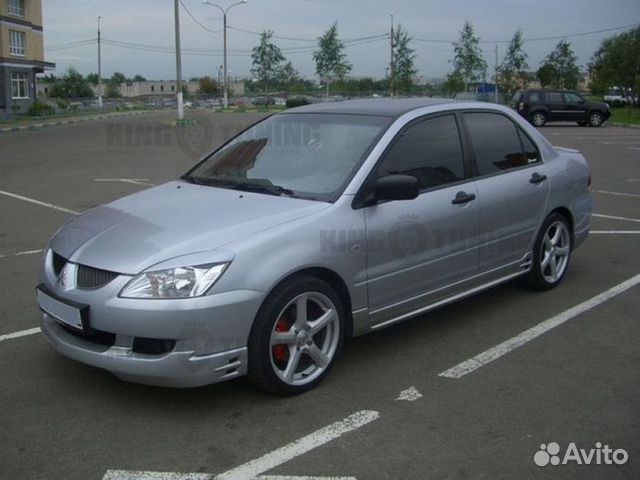 Накладка на передний бампер EGR style для Лансер 9