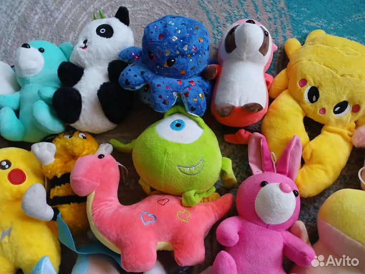 Мягкие игрушки из автомата 27штук