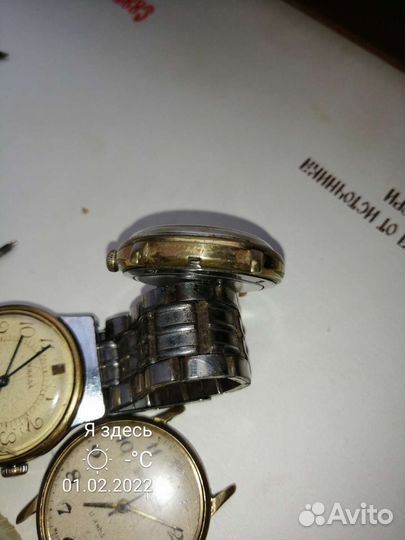 Часы наручные, позолота и такие