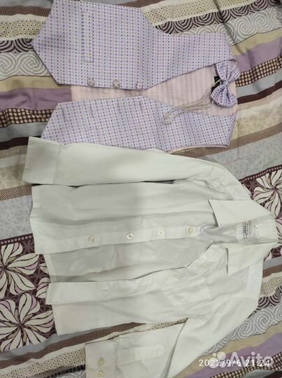 Жилет с бабочкой и рубашкой