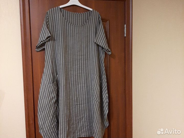 Платье женское льняное Италия р.54-56