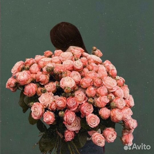 Цветы розы букеты с доставкой. кустовые розы