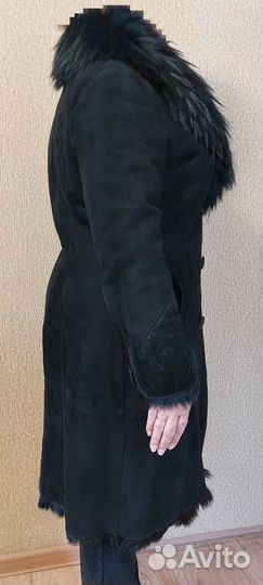 Дубленка натуральная женская 48 50 черная
