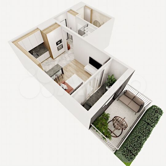 Квартира-студия, 32,4 м², 1/12 эт.