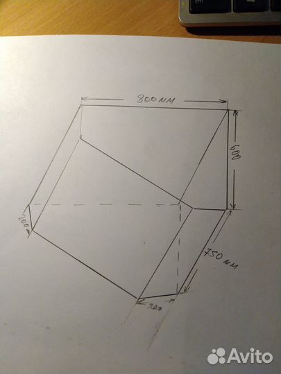 Большой угловой аквариум