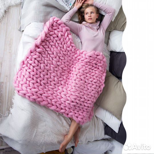 Плед, шесть мериноса по 3-6 кг