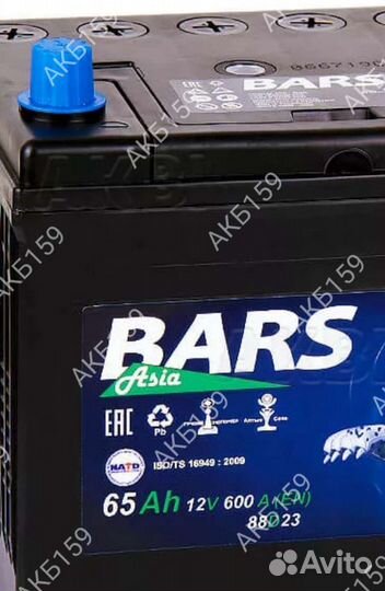 Bars Asia 75D23L 65Ач