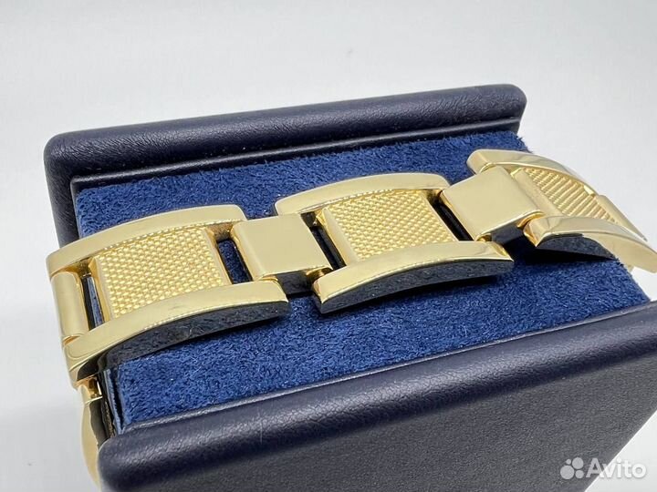 Мужской золотой браслет 585 брикеты золота