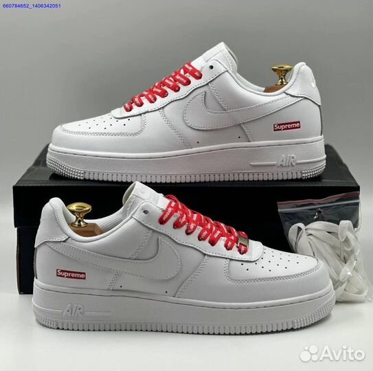 Кроссовки Nike Air Force 1 Low & Supreme (Арт.34048)